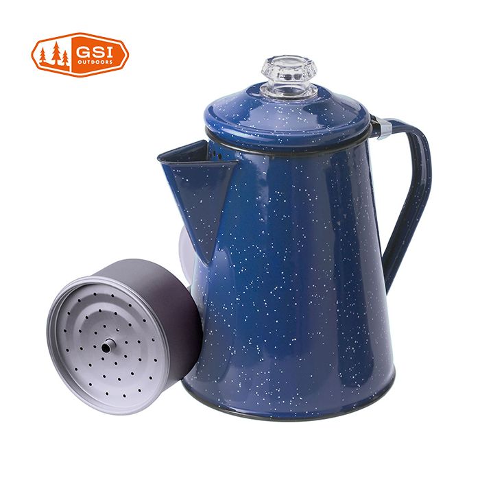 Produit GSI - Cafetière Percolateur 8 Cup 1.2 L - Bleu