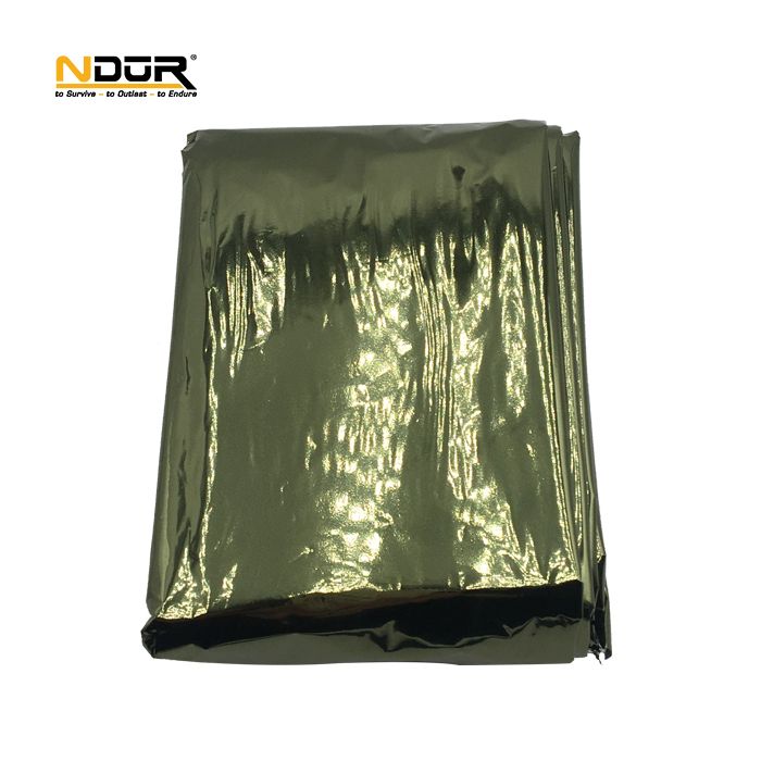 Produit NDUR - Couverture de survie Emergency Survival Blanket - Verte