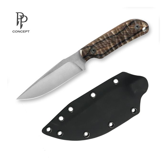 Produit Philippe Perotti - Couteau COMMANDER Ziricote Toxifié+ étui Kydex noir