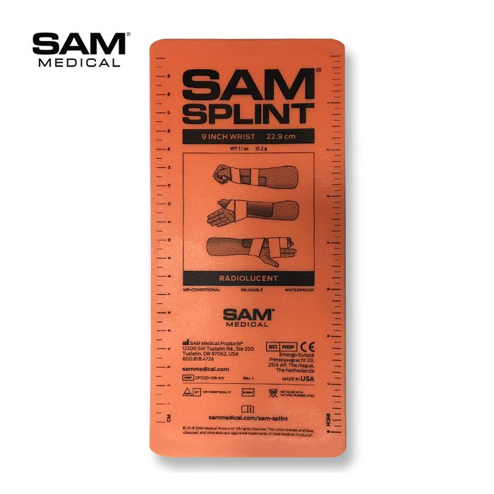 Produit Sam Medical - Sam Splint Attelle 23cm X 10.5 cm - Orange