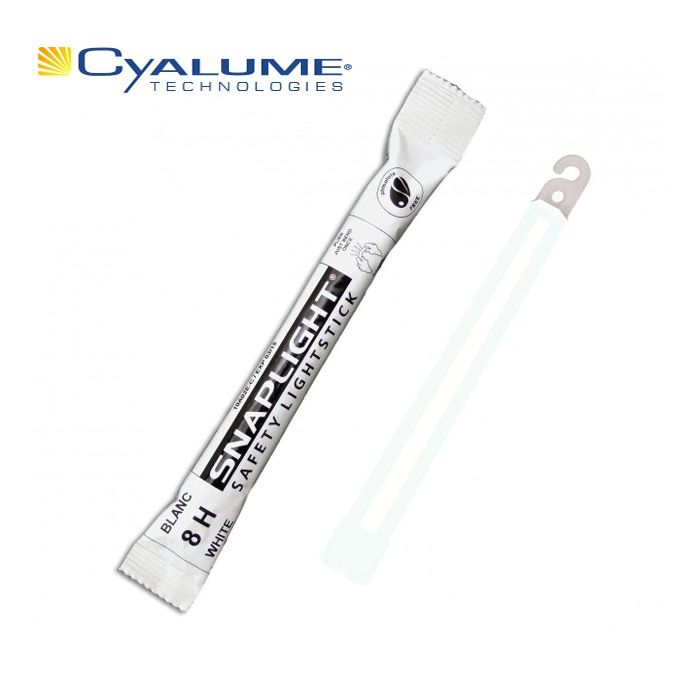 Produit Cyalume - Baton lumineux Snaplight 15cm (6'') - 8 h - Blanc