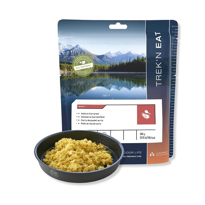 Produit Trek'n Eat - Lyophilisé Curry de poulet au riz - 200gr / 812 kcal