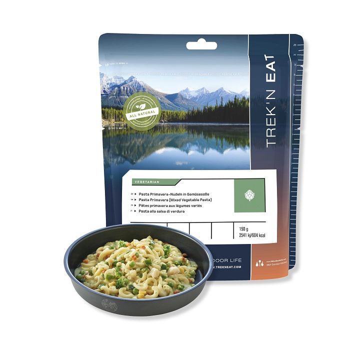 Produit Trek'n Eat - ophilisé Pâtes primavera aux légumes variés - 150gr / 604 kcal