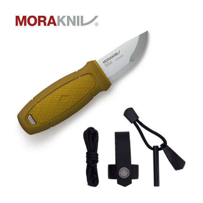 Produit Mora - Couteau Eldris Neck + Fire Steel Jaune