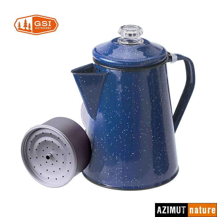 Produit GSI - Cafetière Percolateur 8 Cup 1.2 L - Bleu