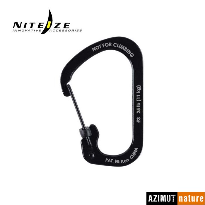 Produit Nite Ize - Mousqueton Carabiner Slidelock 4 Inox Black