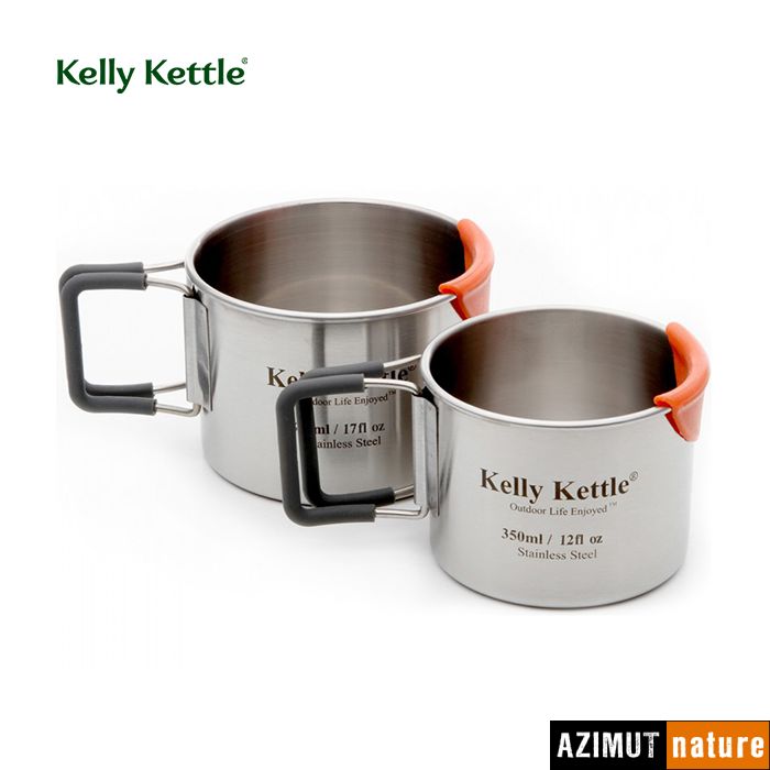 Produit Kelly Kettle - 2 Mugs Cup Set inox 350 et 500 ml
