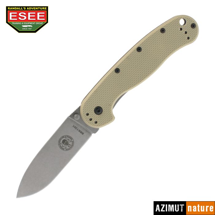 Produit Esee - Couteau Esee Avispa Desert Tan Handle Satin