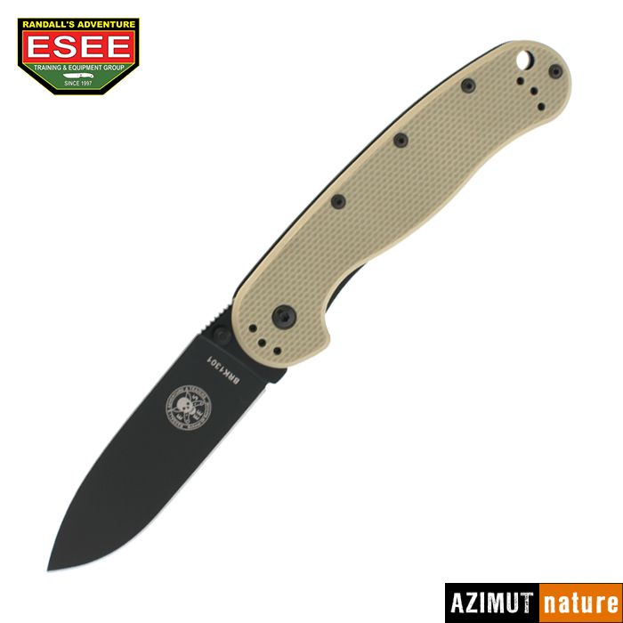 Produit Esee - Couteau Esee Avispa Desert Tan Handle Black