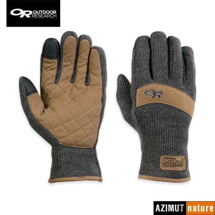 Produit Outdoor Research - Gants Exit Sensor Gloves Charcoal
