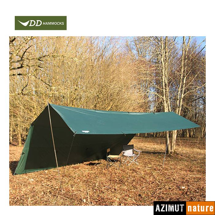 Produit DD Hammocks - DD Tarp 5 X 5 PU Olive Green