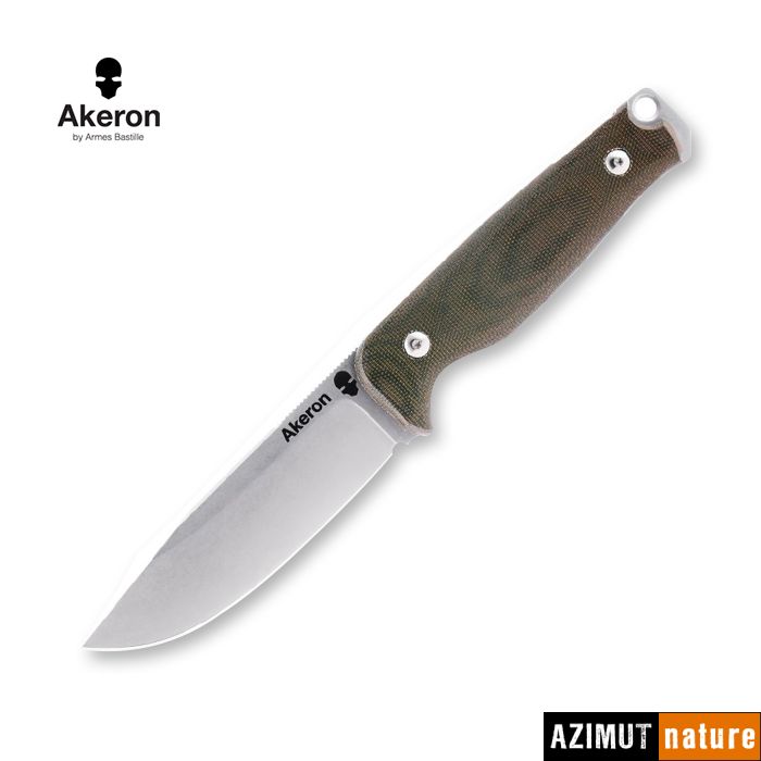 Produit Akeron - Couteau EKINOX Micarta Vert + Etui Kydex Noir