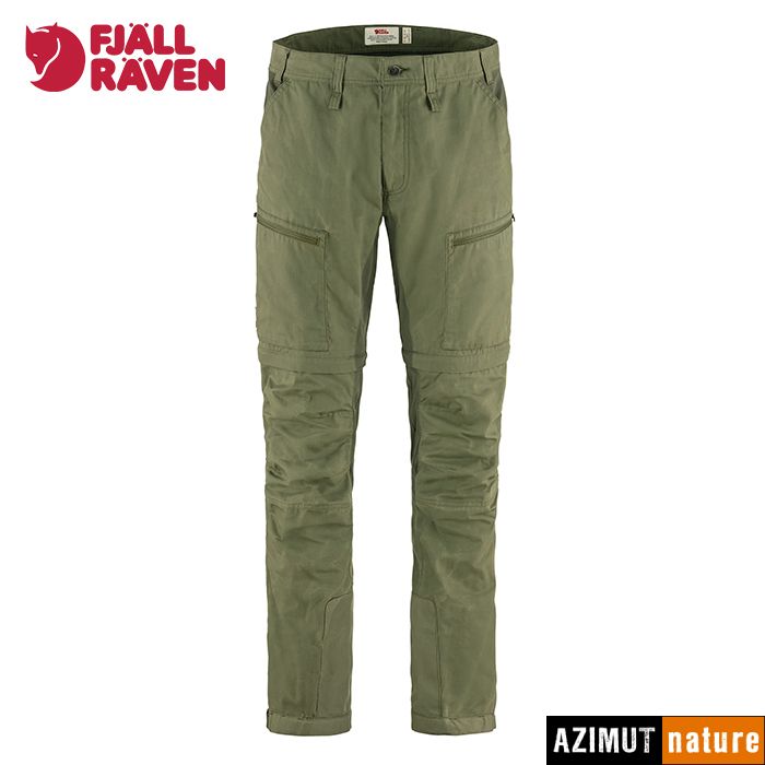 Produit Fjallraven - Pantalon Abisko Lite Trekking Zip-off Reg Homme - Green / Laurel