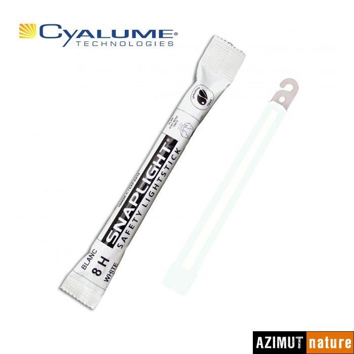 Produit Cyalume - Baton lumineux Snaplight 15cm (6'') - 8 h - Blanc