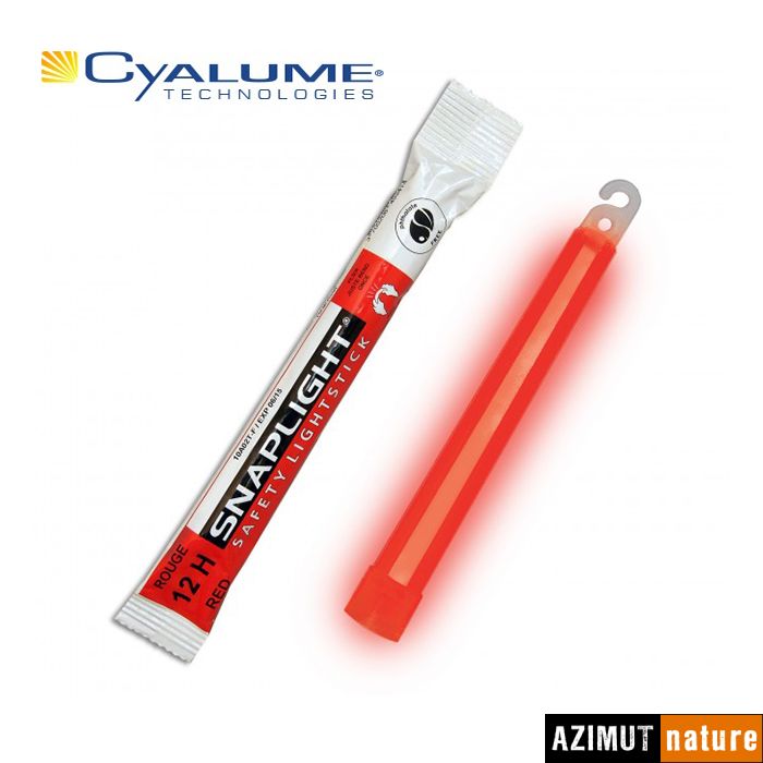 Produit Cyalume - Baton lumineux Snaplight 15cm (6'') - 12 h - Rouge
