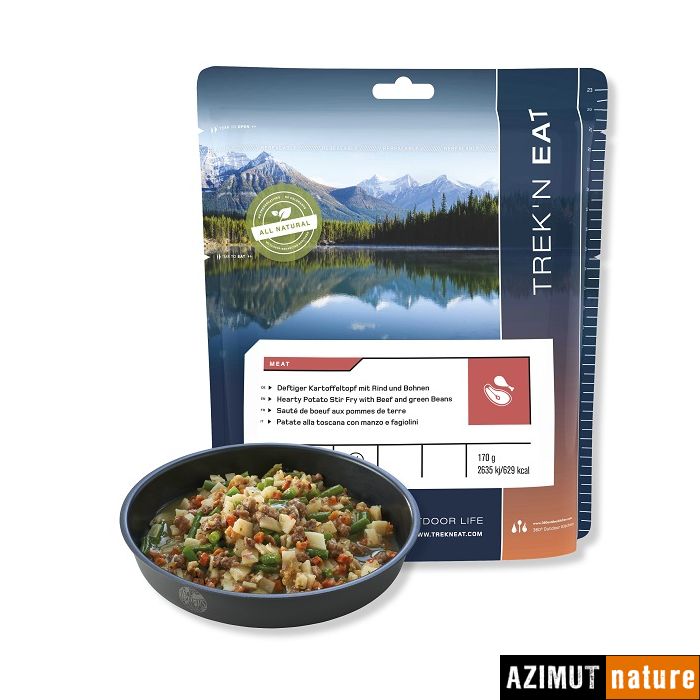 Produit Trek'n' Eat-Lyophilisé Sauté de bœuf pommes de terre/haricot vert -170g/629 kcal