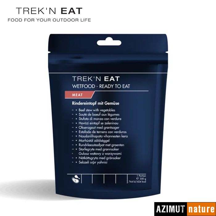 Produit Trek'n Eat - Plat Wet Food Saute de boeuf legumes 424Kcal - 350g