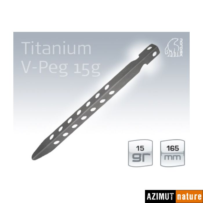 Produit Piquet Titanium V-Peg N°15 (2pcs)