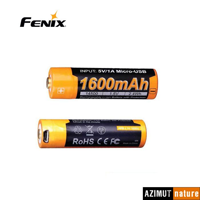 Produit Fenix - Accu Rechargeable 14500 ARB-L14 - 1600U mAh USB
