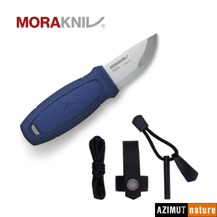 Produit Mora - Couteau Eldris Neck + Fire Steel Bleu