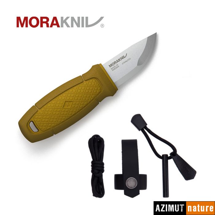 Produit Mora - Couteau Eldris Neck + Fire Steel Jaune