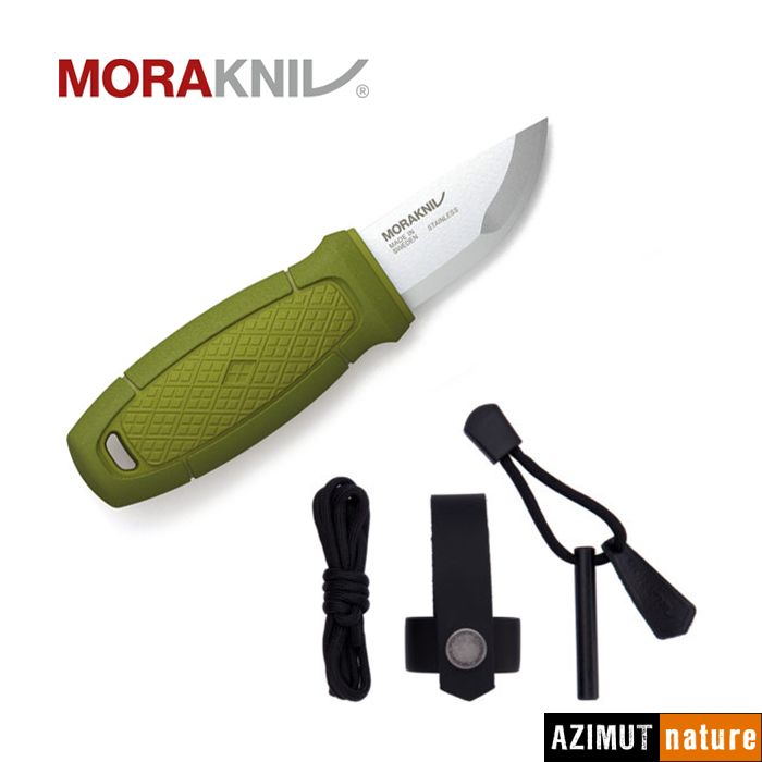 Produit Mora - Couteau Eldris Neck + Fire Steel Vert