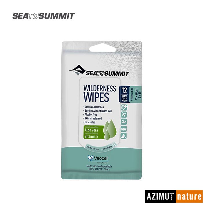 Produit Sea To Summit - Lingettes Wilderness Wipes 16 x 20 cm